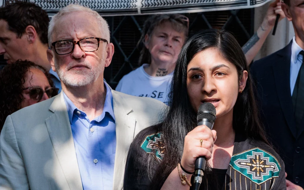 Jeremy Corbyn and Zarah Sultana - But is the party a thing?
