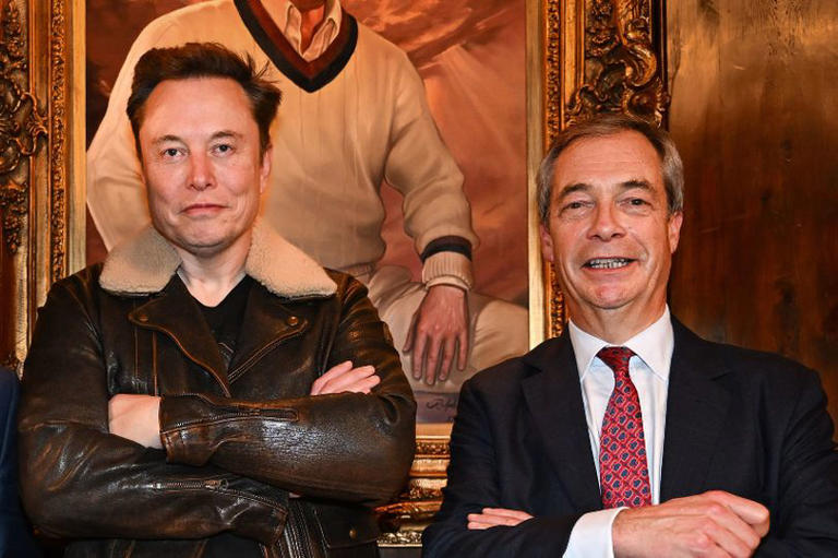 Elon Musk and Nigel Farage